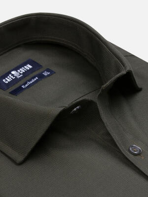 Camicia Weldon in Oxford khaki