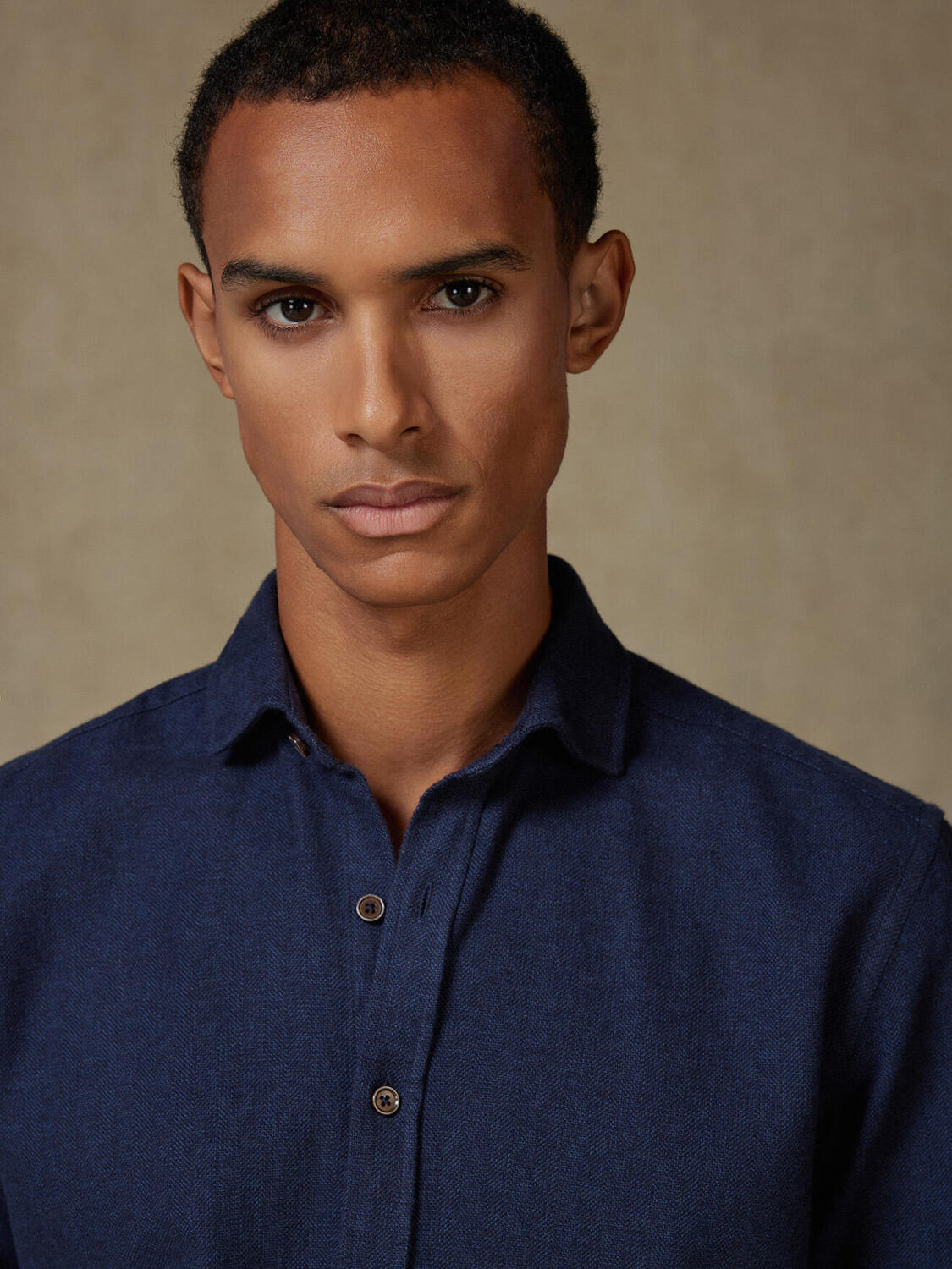 Wessow navy flannel shirt