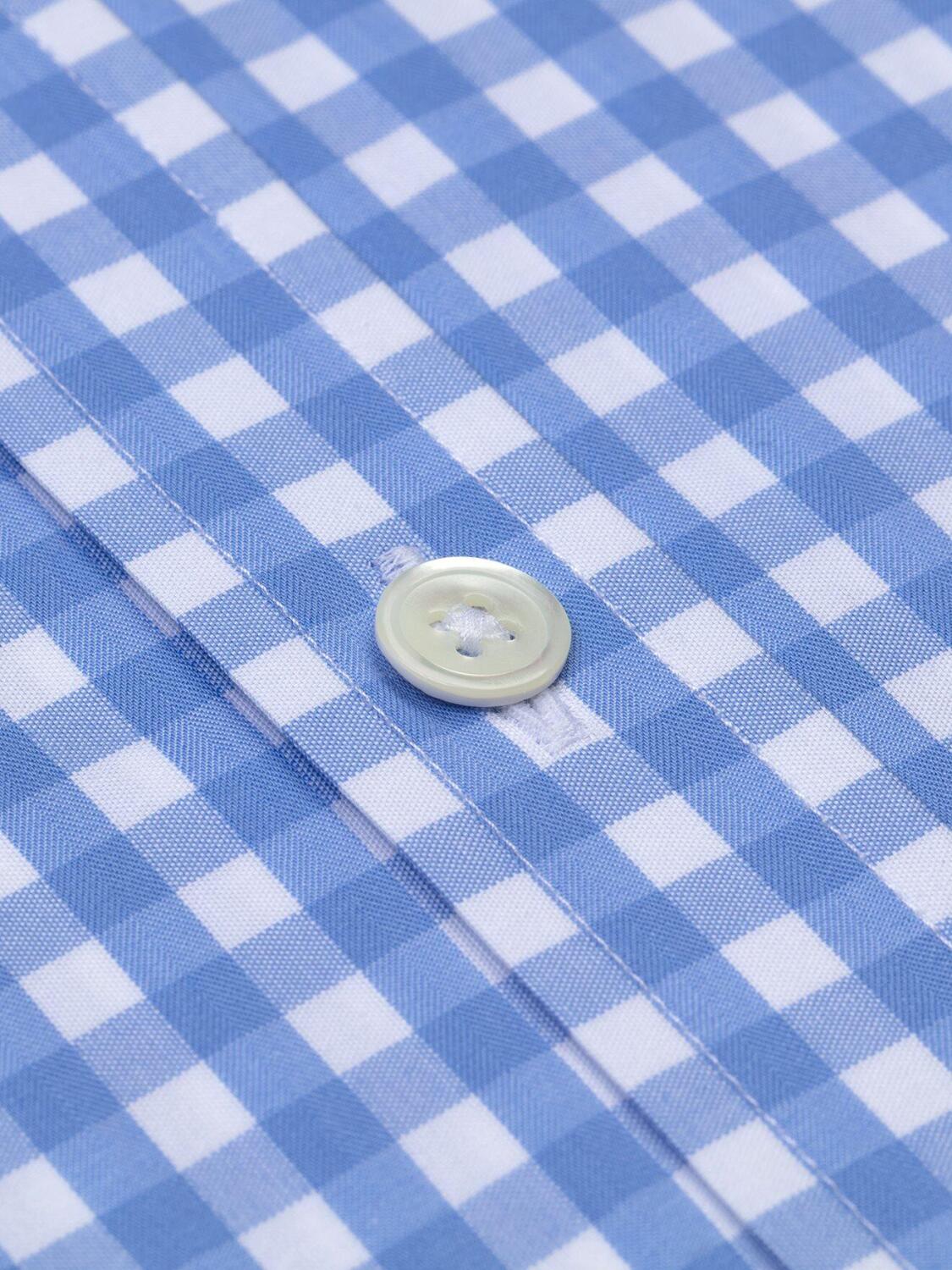 Chemise bio Colin &agrave; carreaux ciel