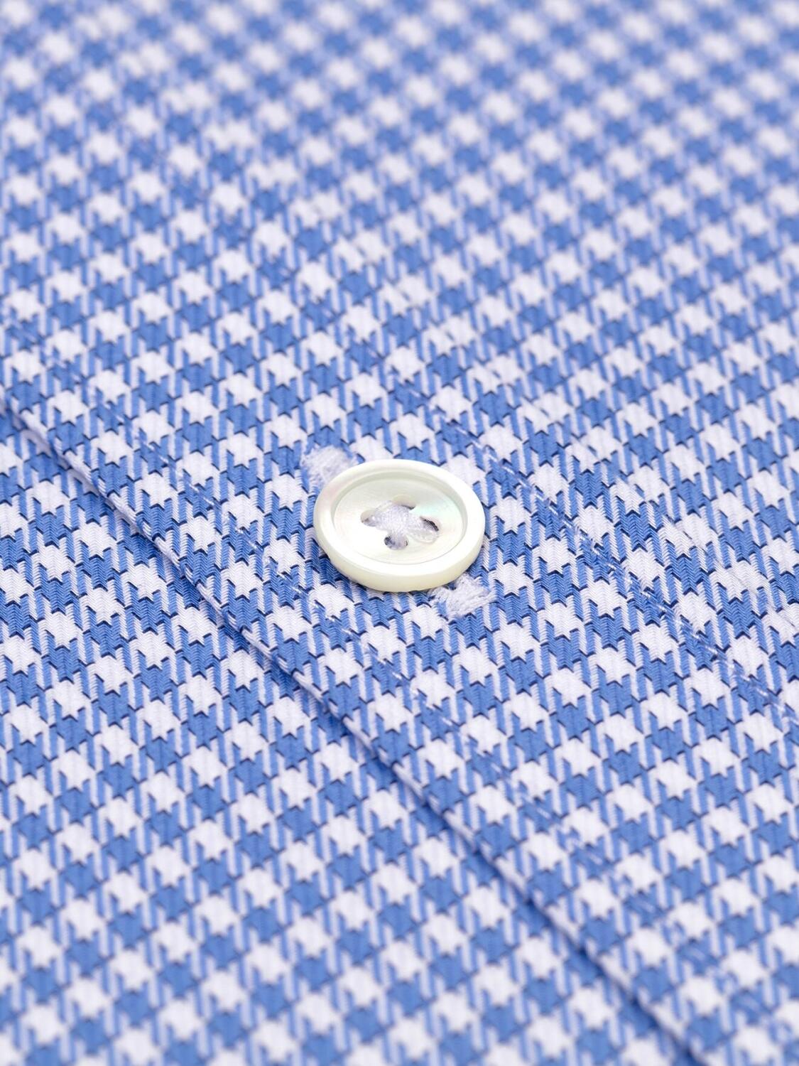 Nigel hemels geruit organisch overhemd