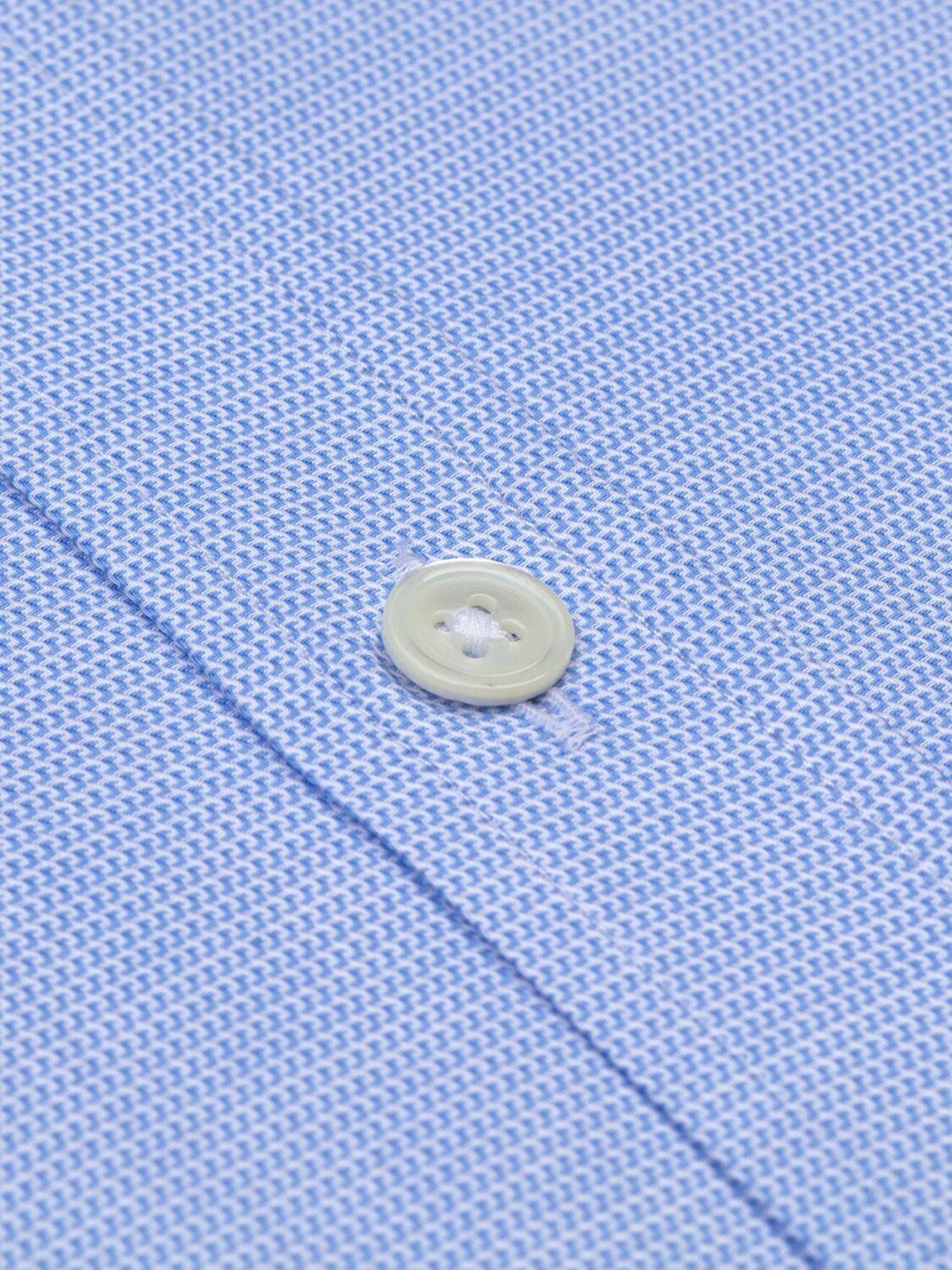 Chemise bio cintr&eacute;e Brad ciel