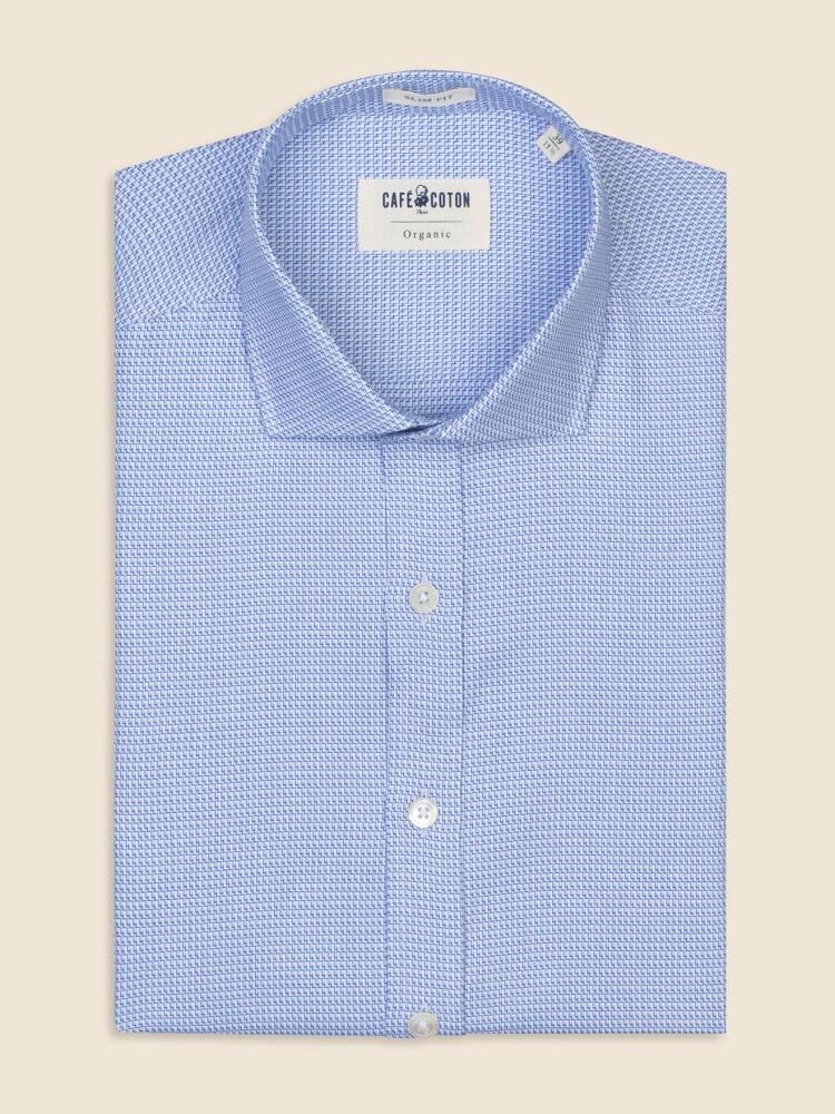 Chemise bio cintrée Carl ciel