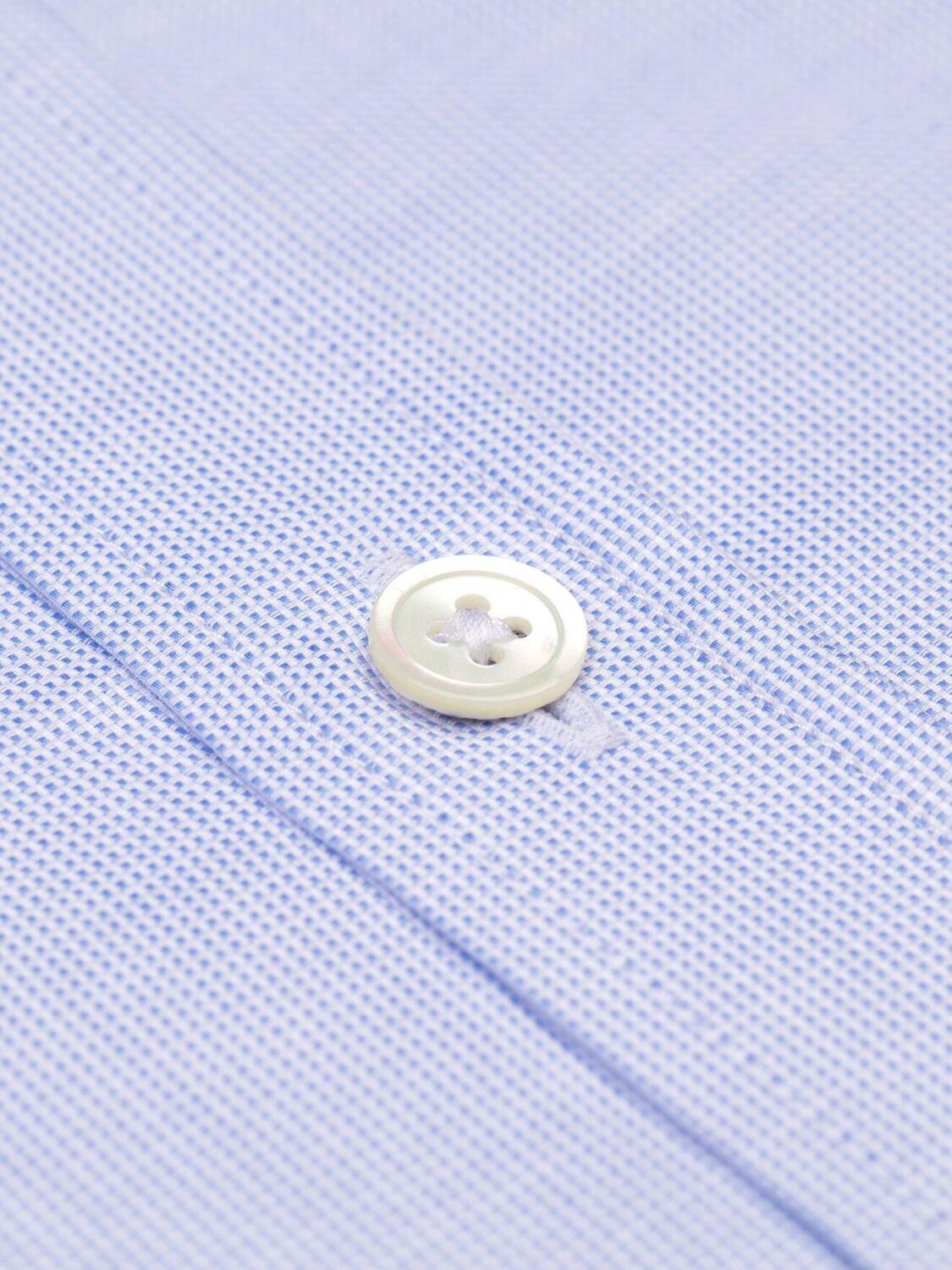 Chemise cintr&eacute;e bio Rich en natt&eacute; ciel