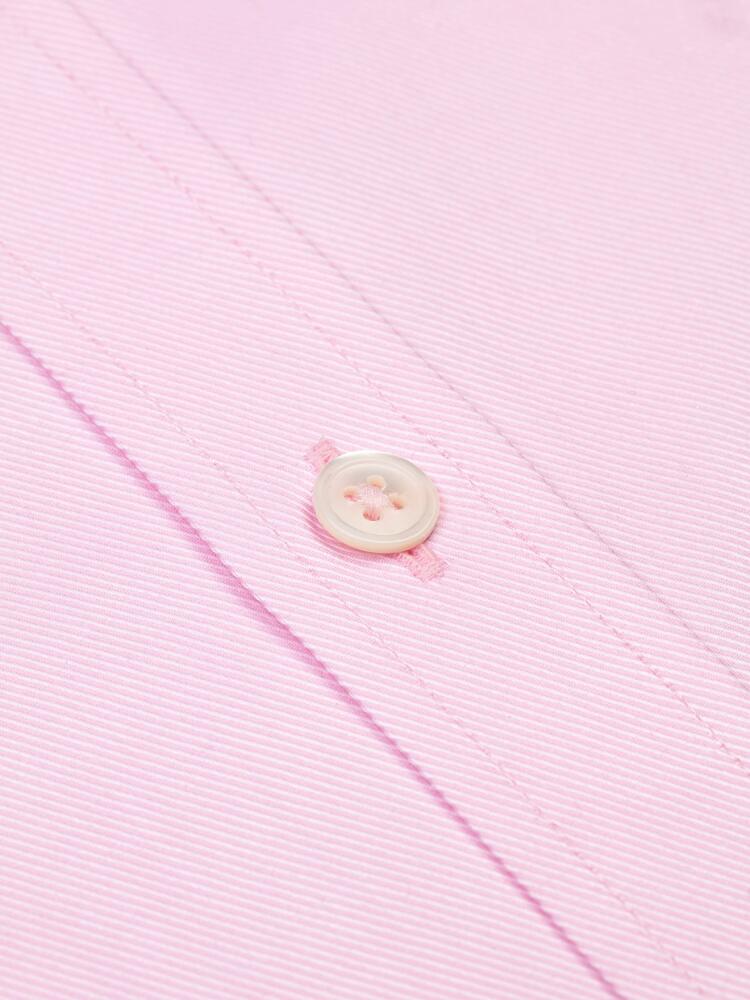 Pink twill slim fit shirt