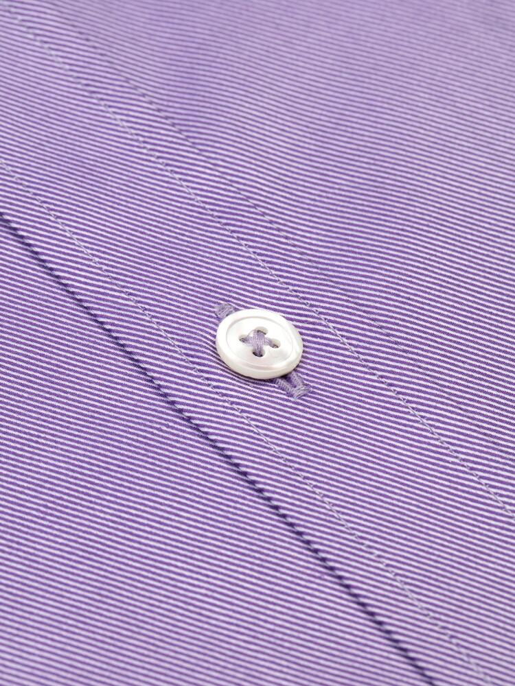 Lilac twill slim fit shirt