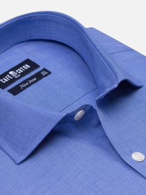 Chemise Daria non-iron en popeline bleue