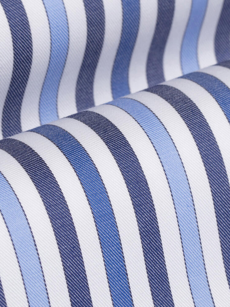 Chemise cintrée Andersen marine - Petit col