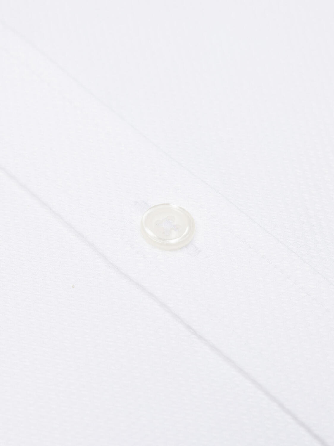 Chemise cintr&eacute;e Brien en twill blanc - Petit Col