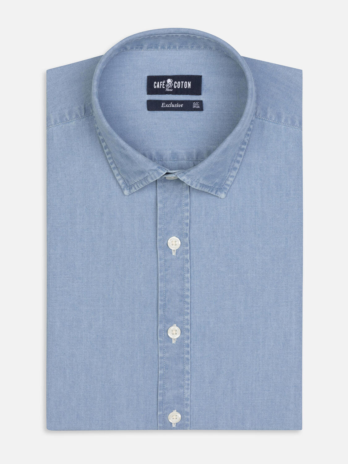 Dane denim slim fit shirt - Blue
