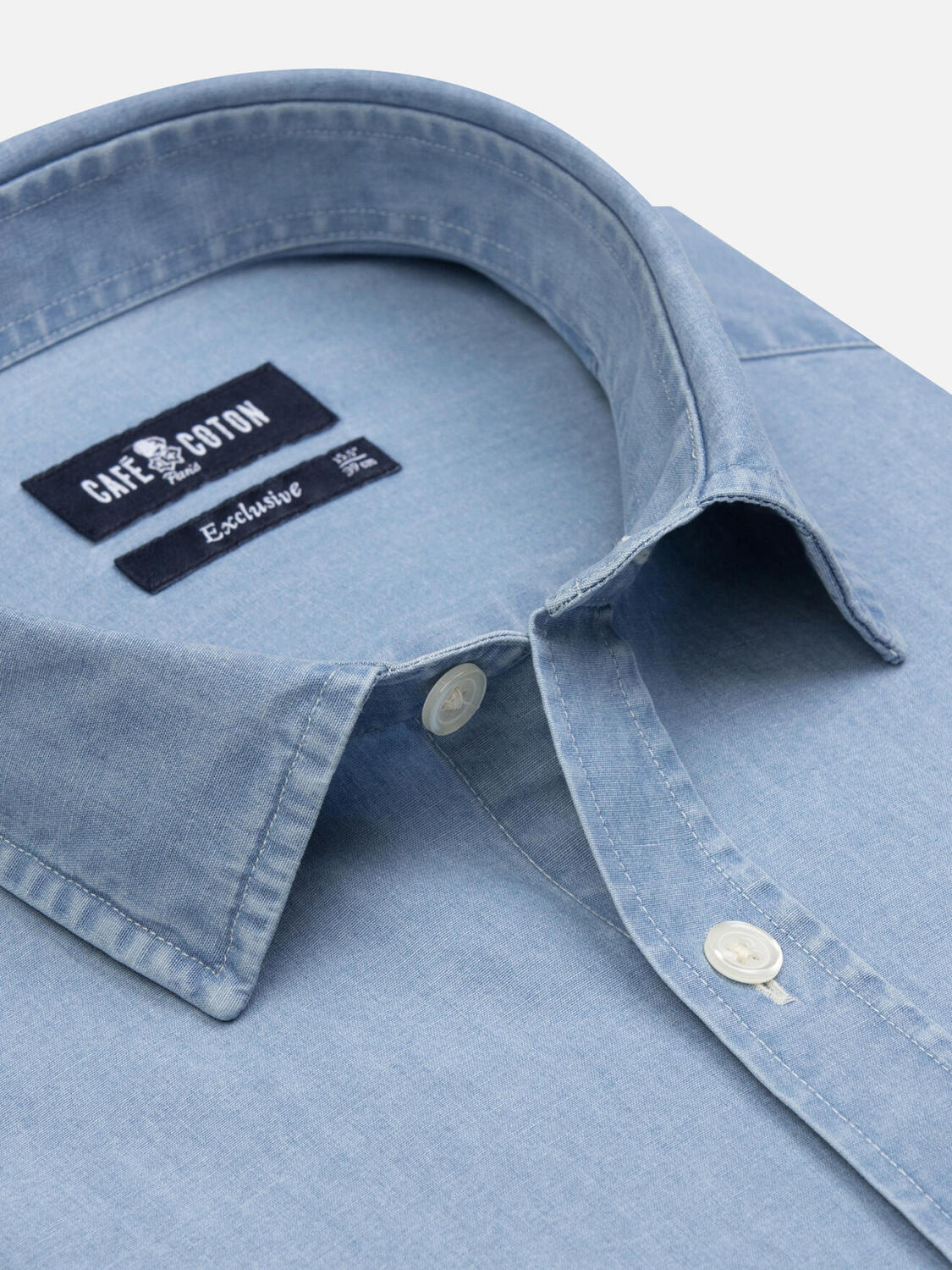 Dane denim slim fit shirt - Blue
