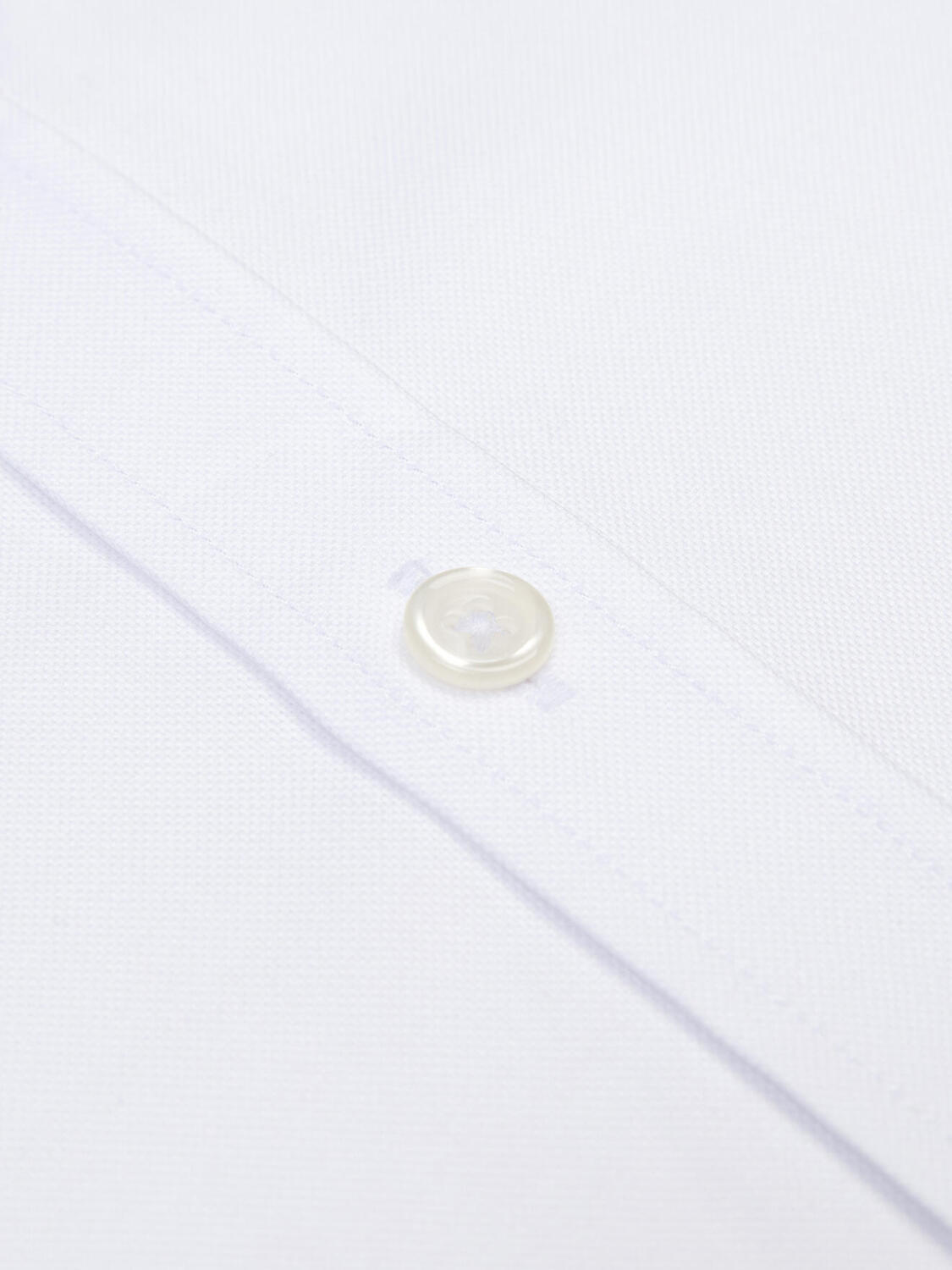 Camisa entallada oxford blanca - Cuello Pequeño