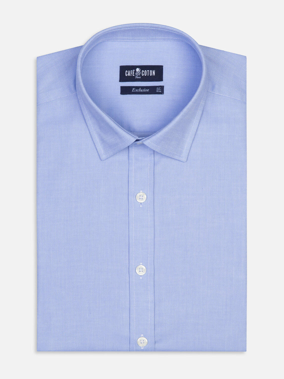 Camisa entallada Sky oxford - Cuello Pequeño