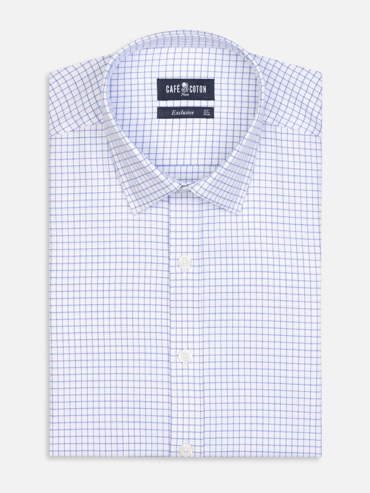 Camisa slim fit Oleg de cuadros azules