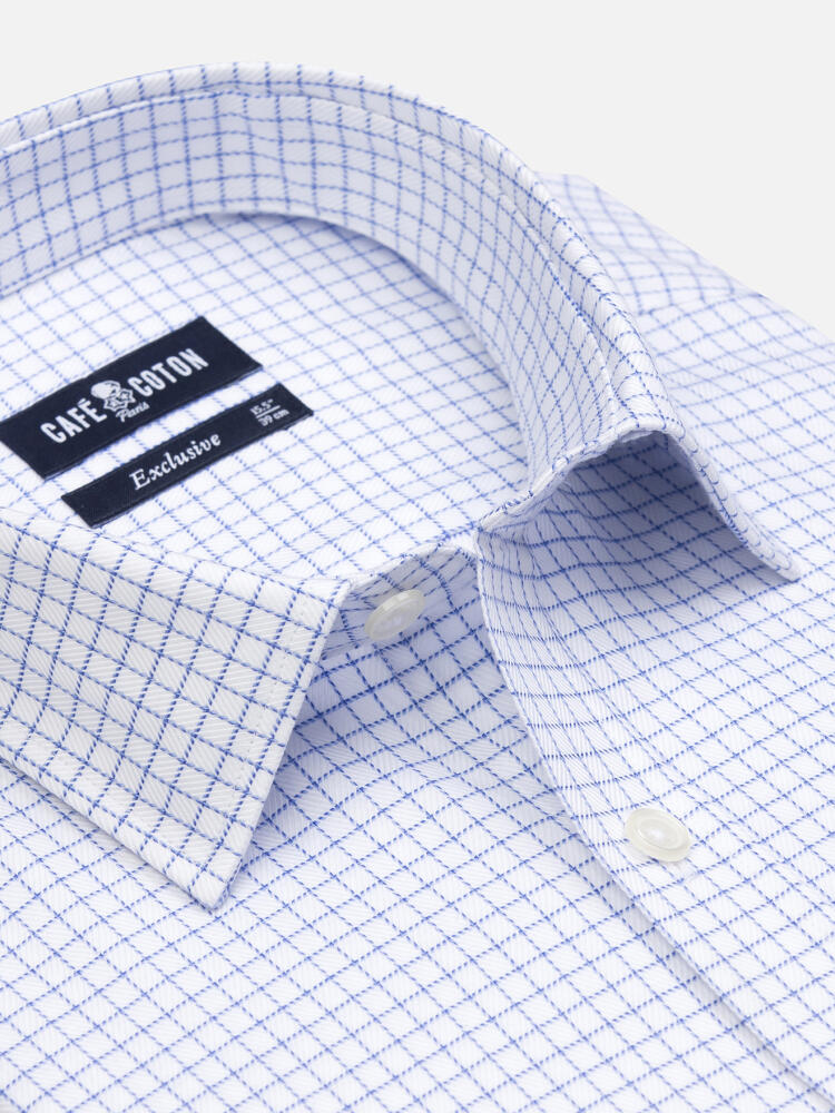 Camisa slim fit Oleg de cuadros azules