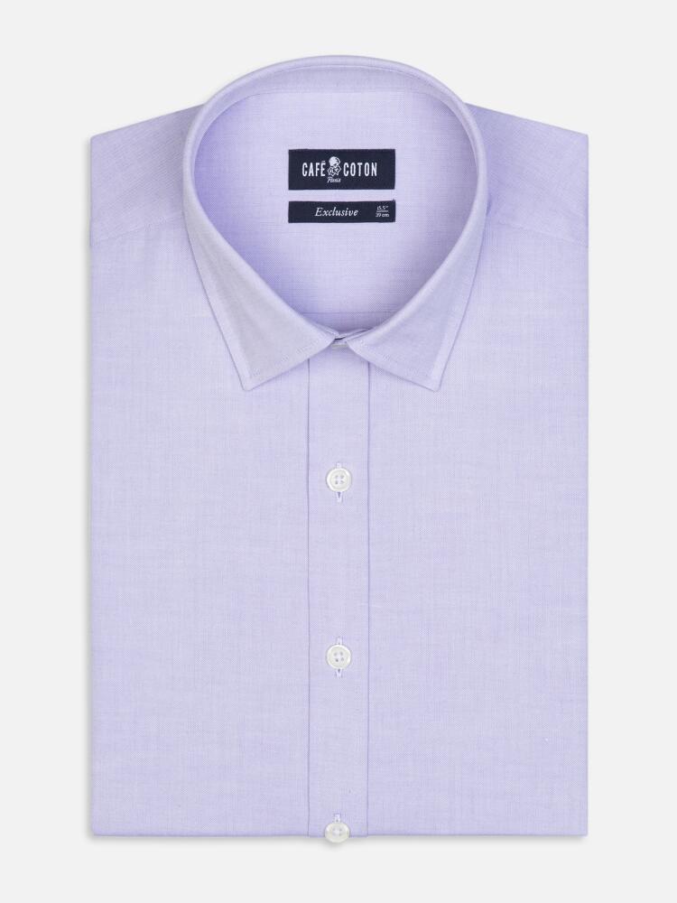 Parma violet pinpoint slim fit shirt - Small collar