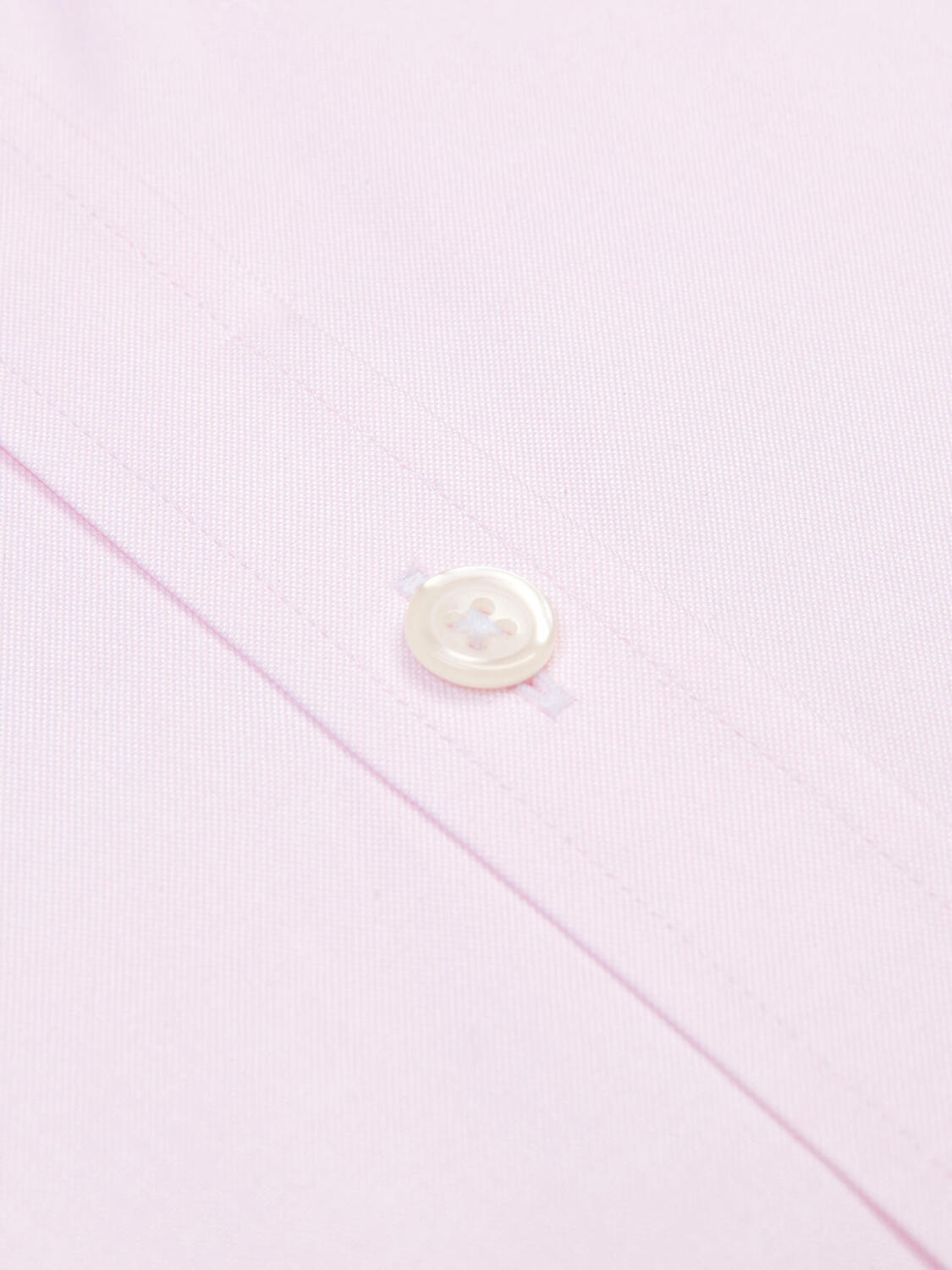 Camisa entallada pin point rosa - Cuello Pequeño