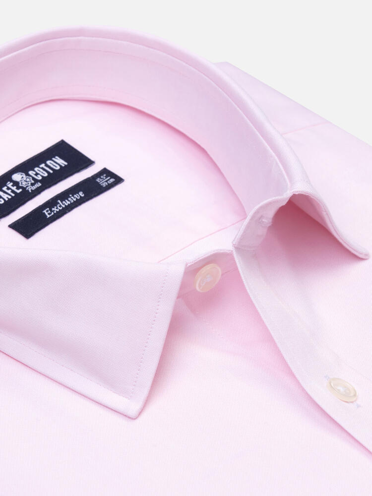 Pink pin point slim fit shirt - Short Collar