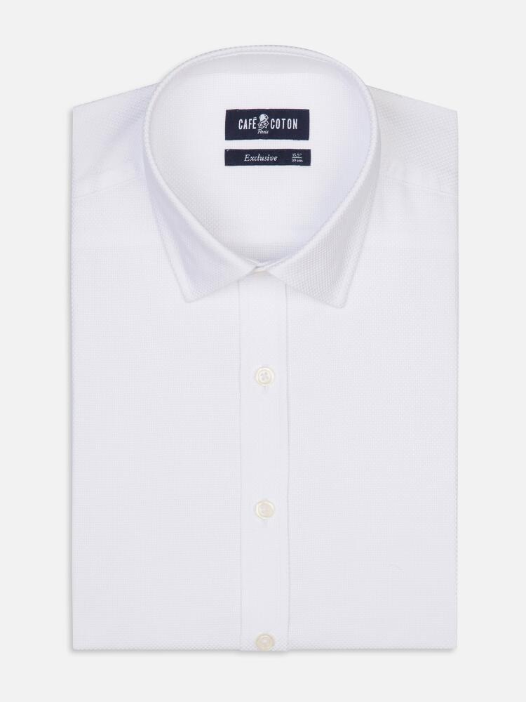 Chemise Smith en natté blanc