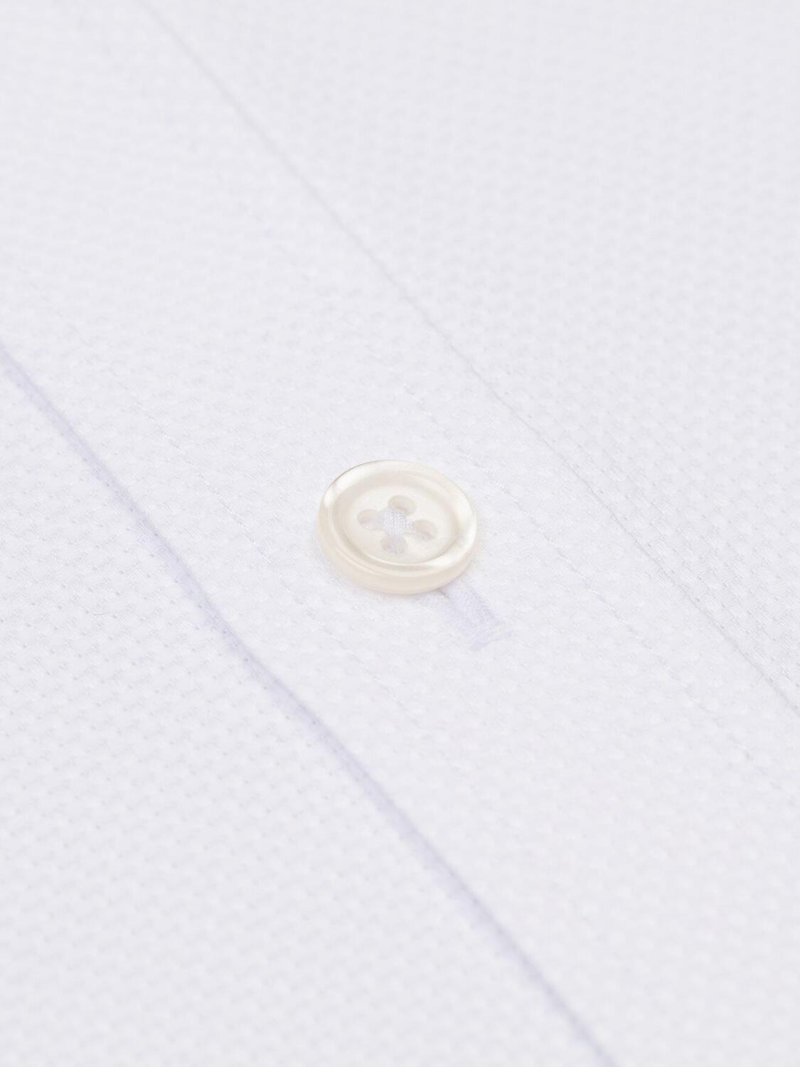 Smith shirt in white Natté