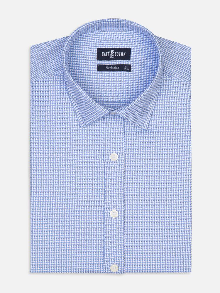 Chemise cintrée Willy en twill ciel - Petit Col