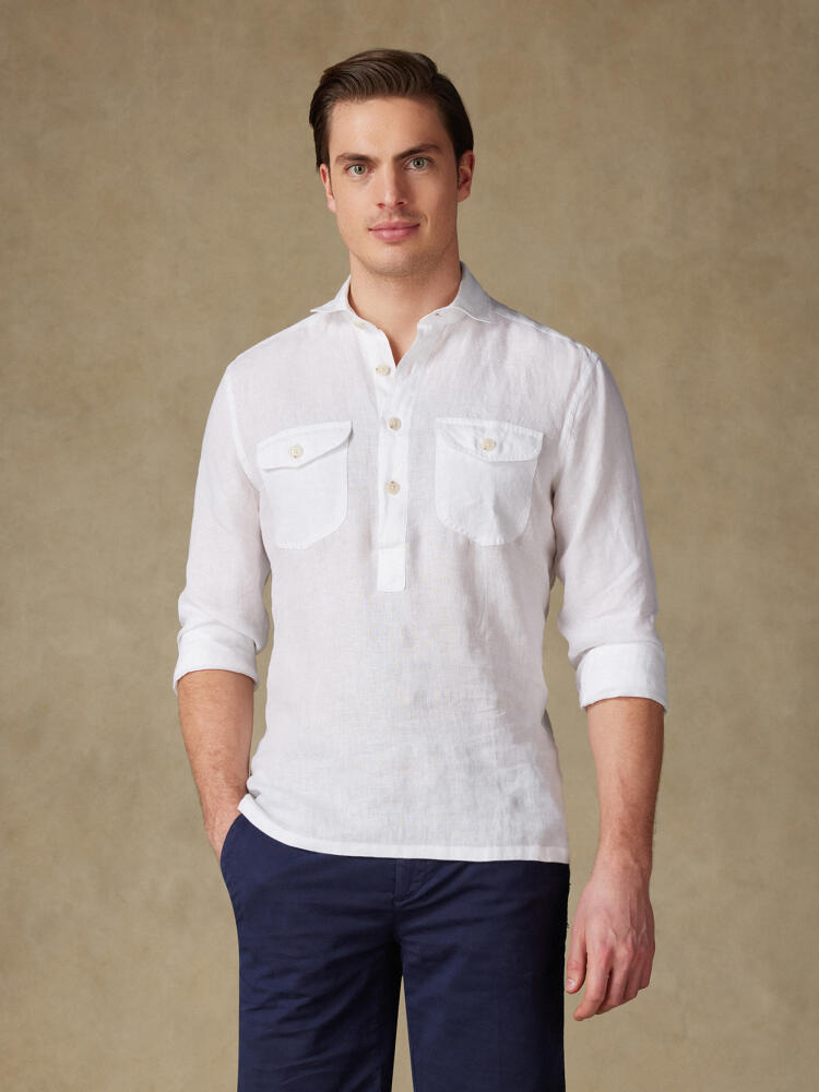 Chemise safari Olaf blanche