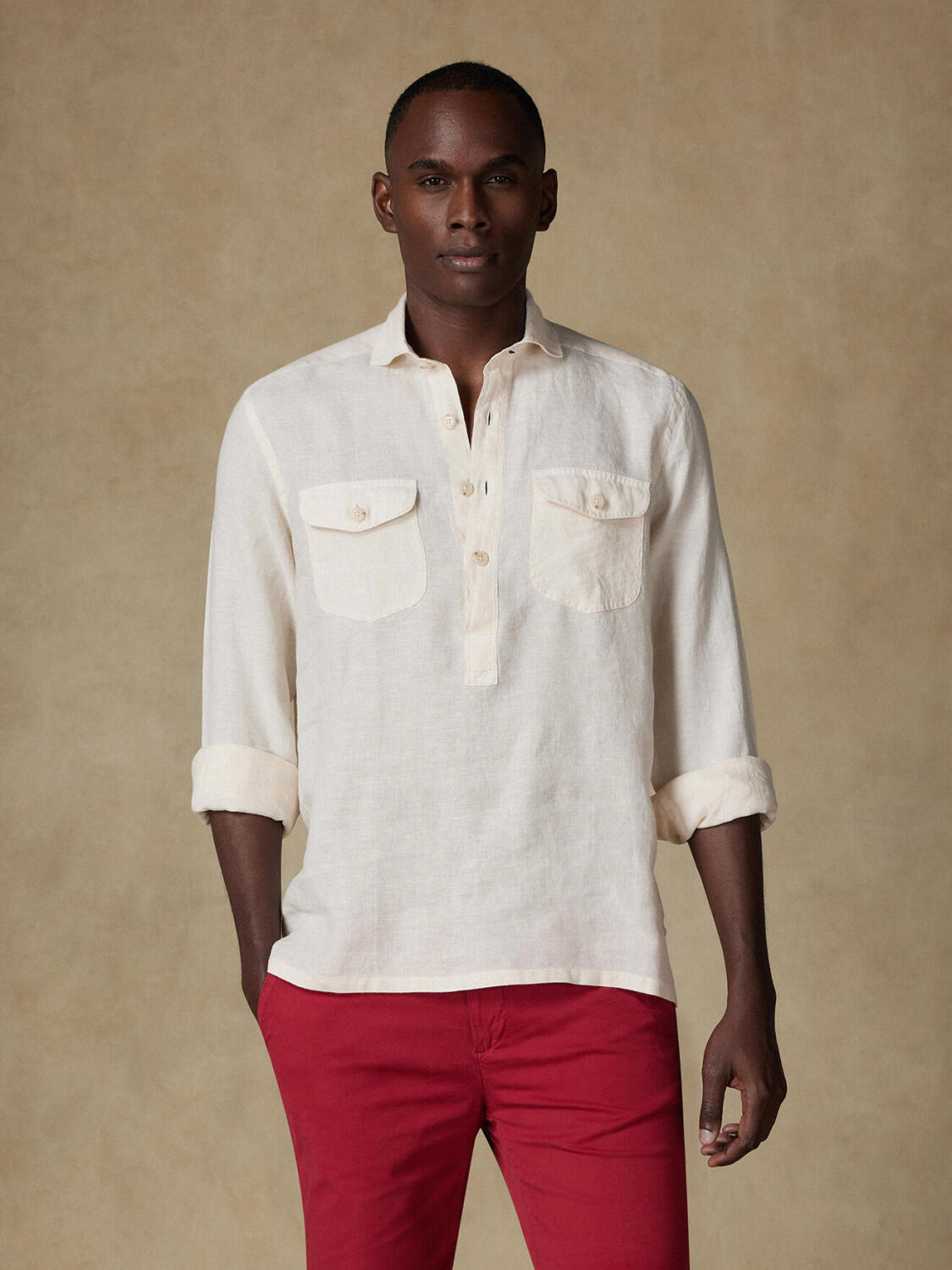Chemise safari Olaf sable