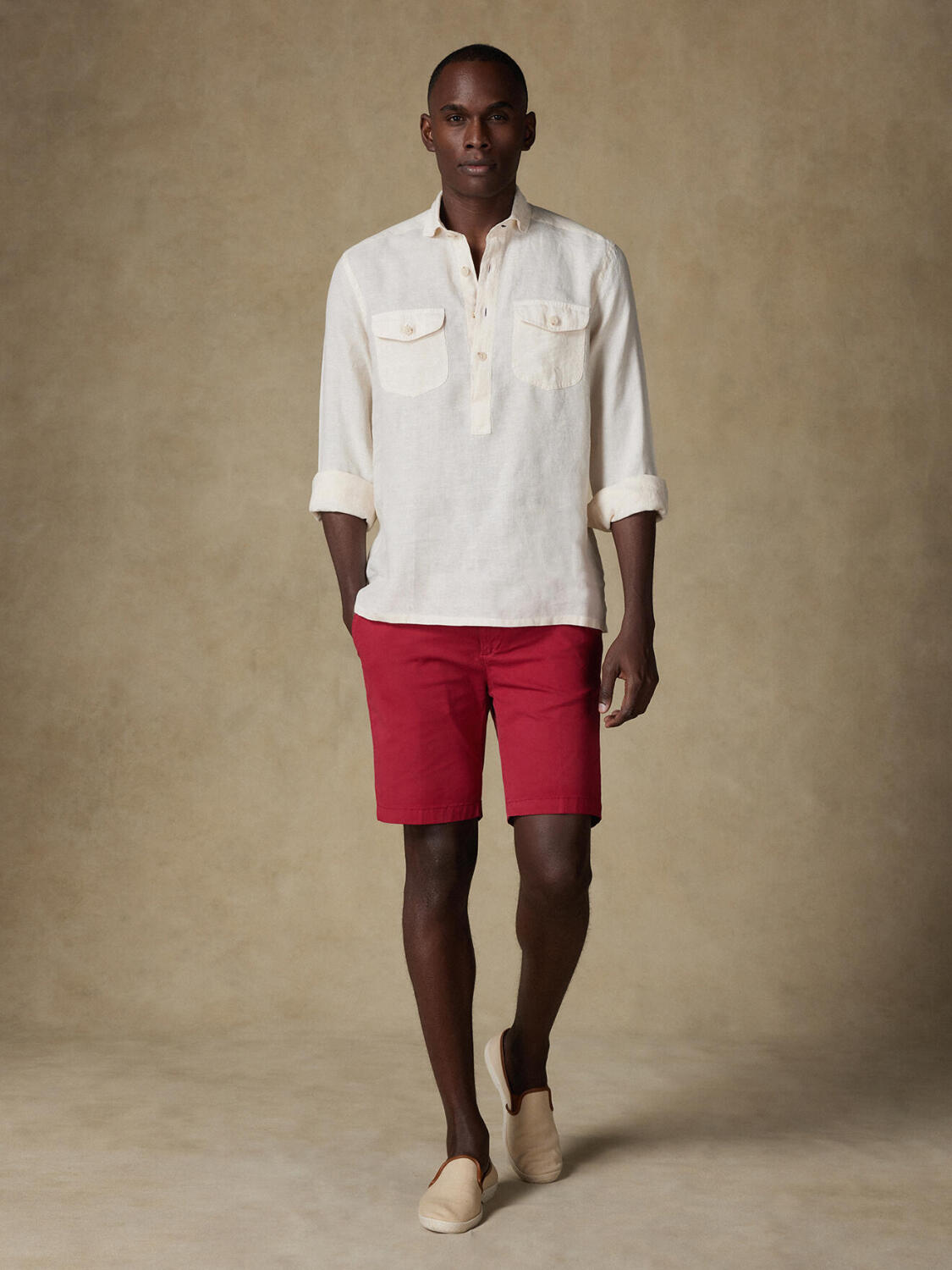 Chemise safari Olaf sable