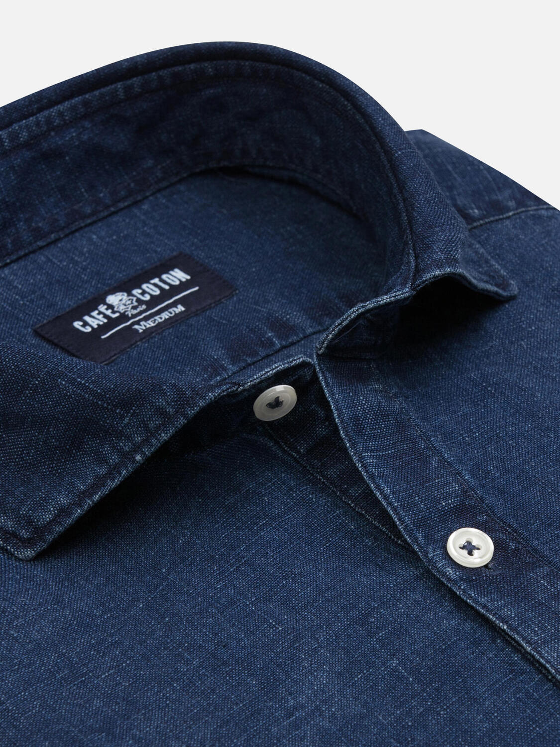 Kurt camicia popover indaco