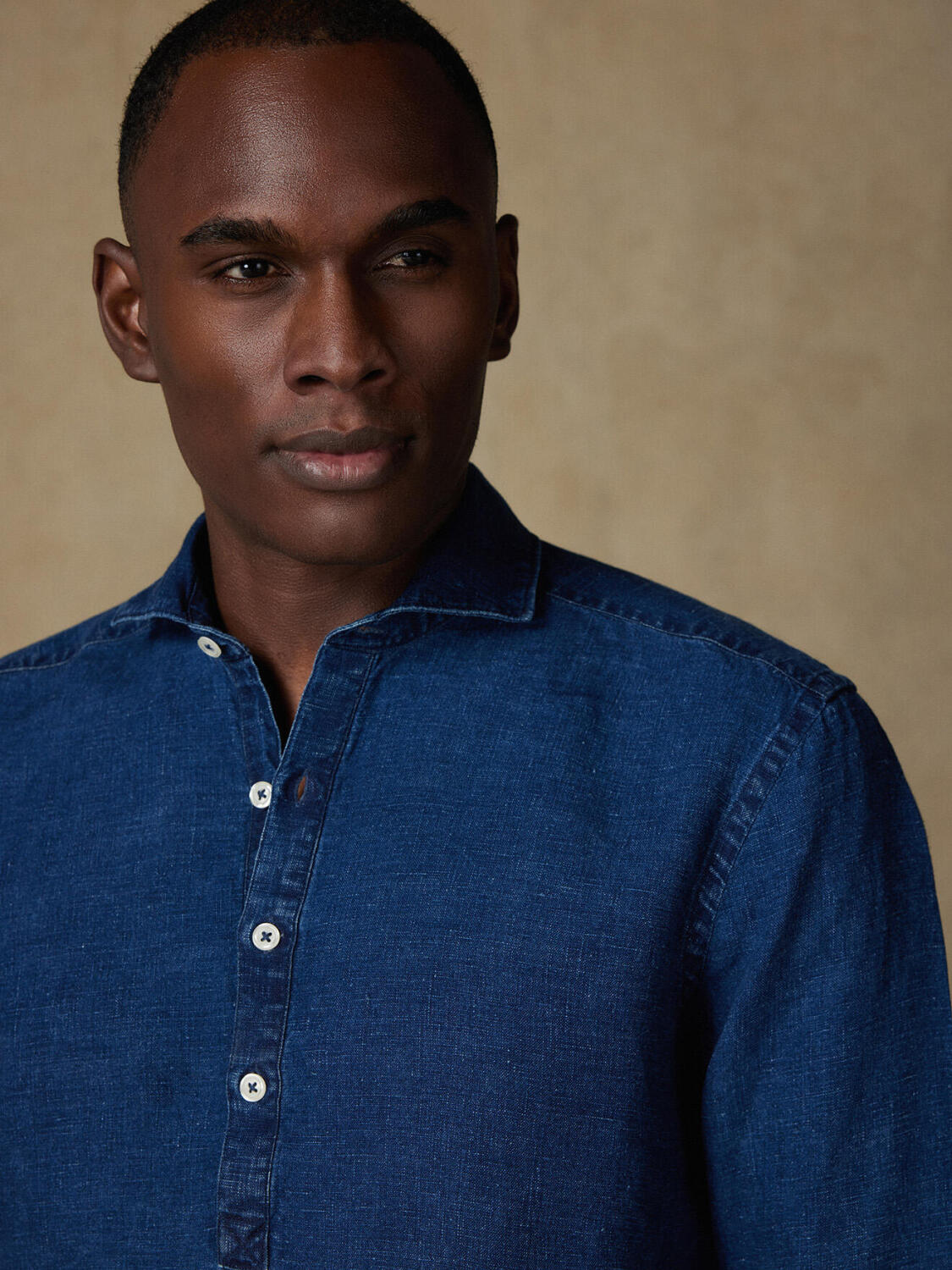 Kurt camicia popover indaco