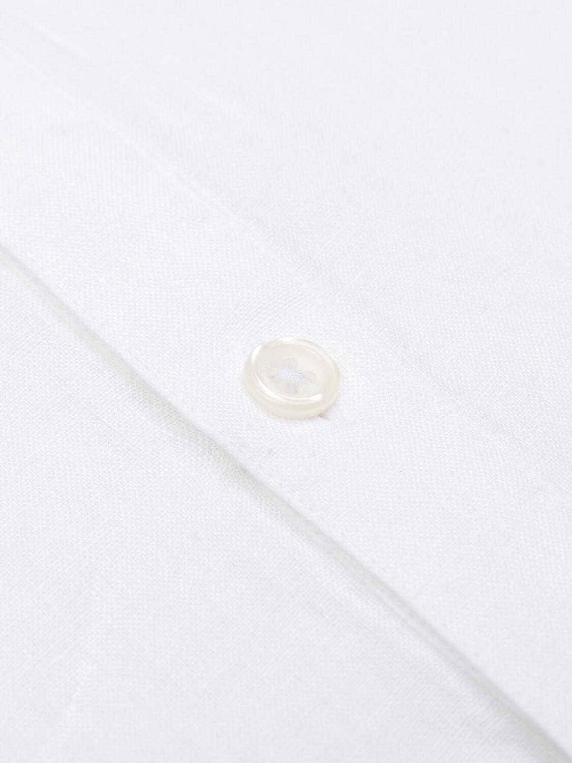 Olaf camicia popover in lino bianco