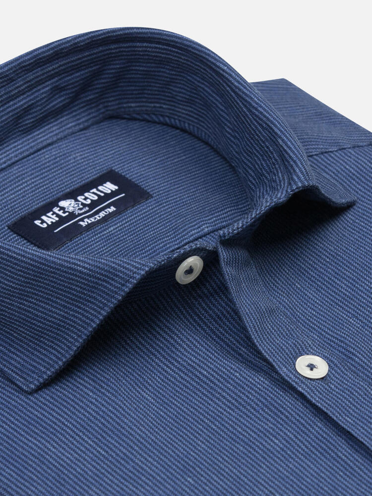 Chemise Polo Piper à rayures indigo