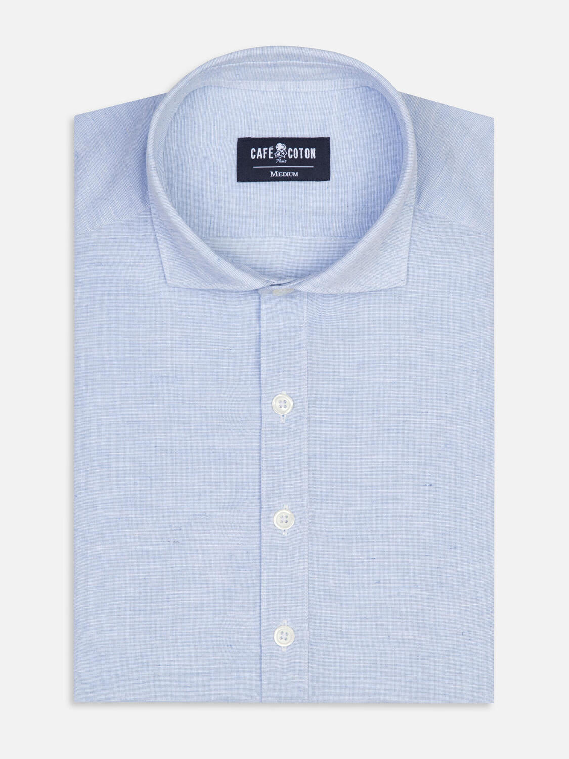 Polohemd Wayne aus hellem Leinen