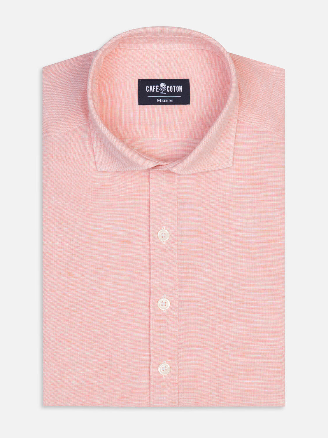 Polo Wayne in lino arancione