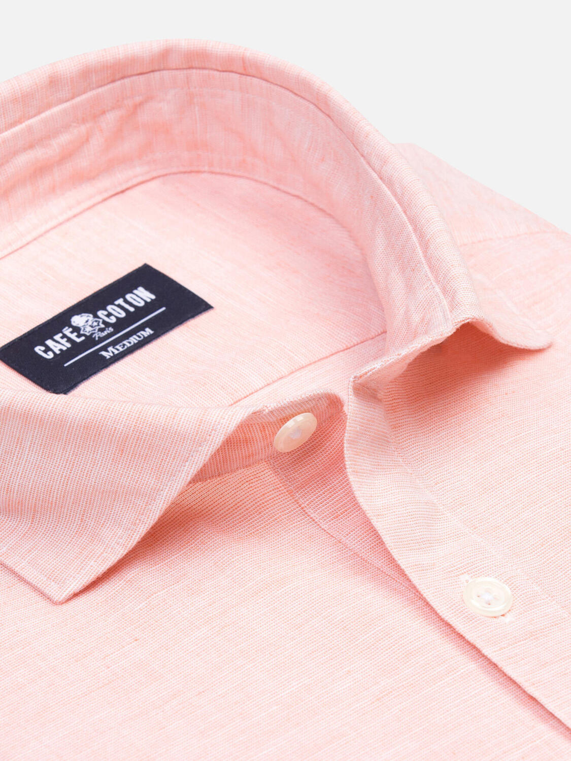 Polo Wayne in lino arancione