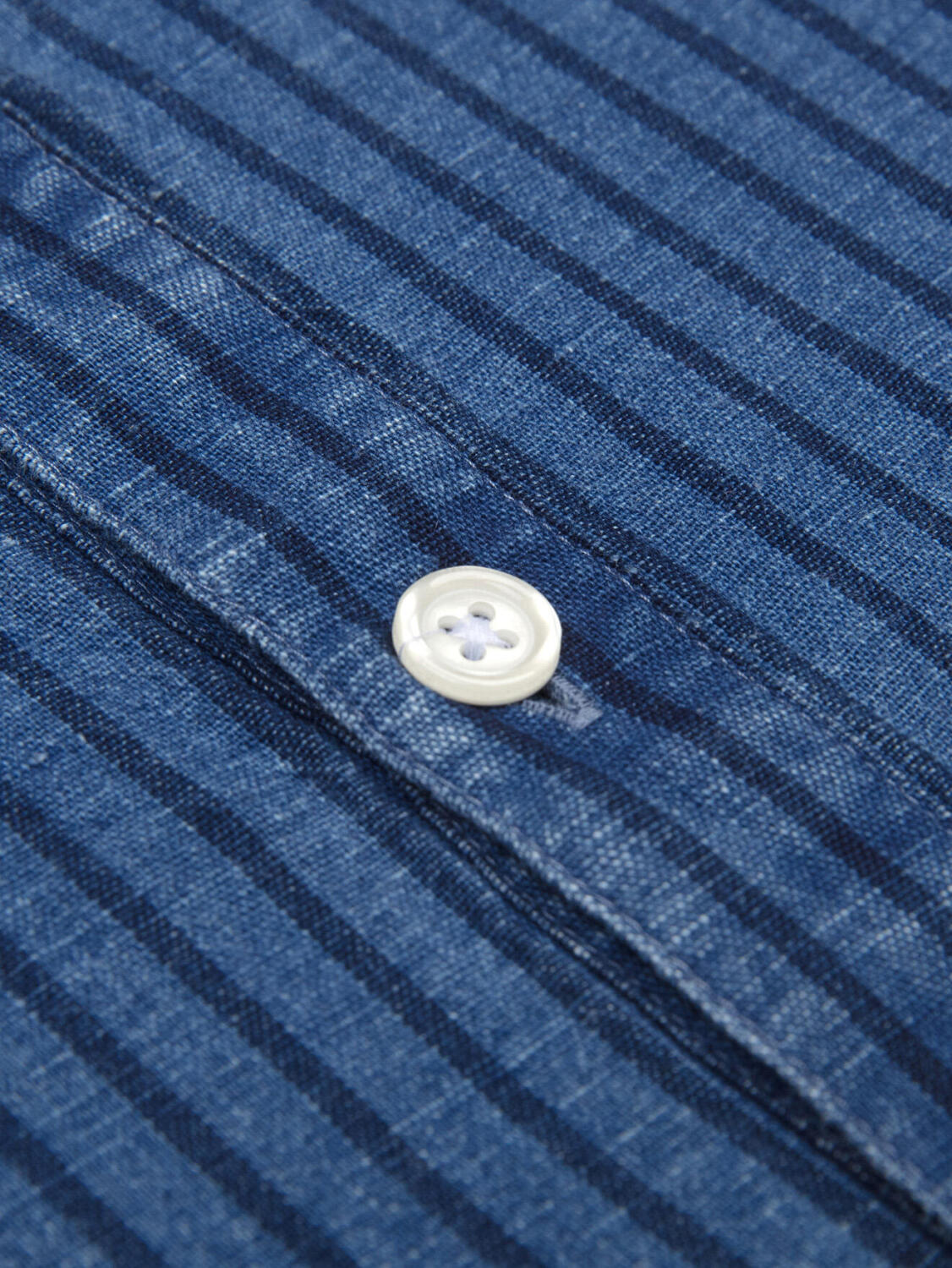 Polohemd Willow mit Indigo-Streifen