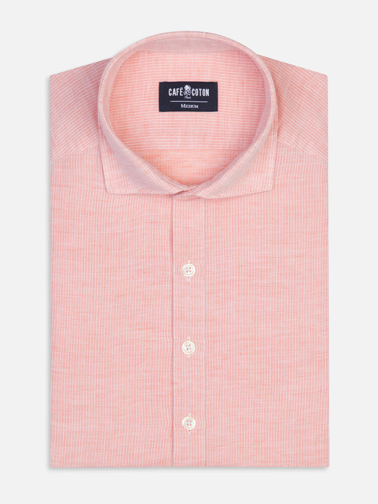 Polo Zack in lino arancione