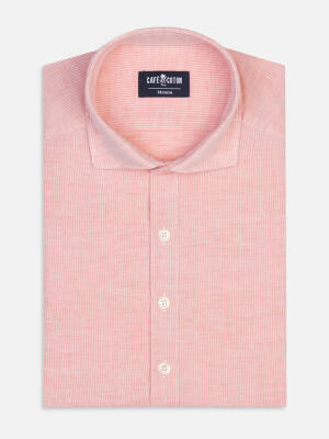 Chemise Polo Zack en lin orange