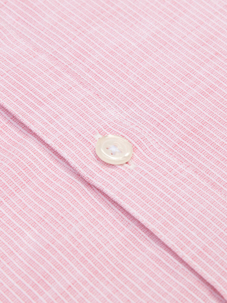 Polo Zack in lino rosa