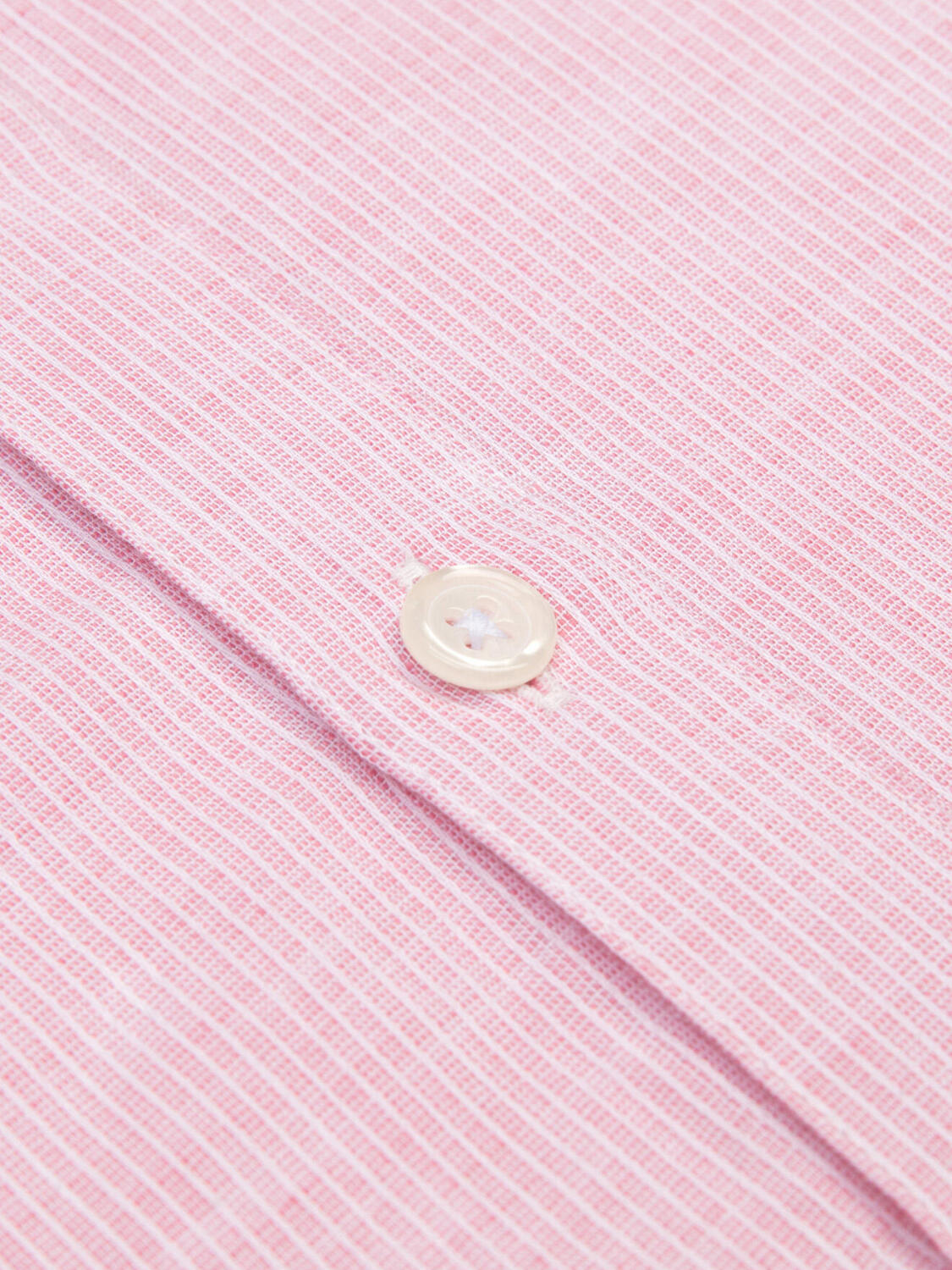 Chemise Polo Zack en lin rose