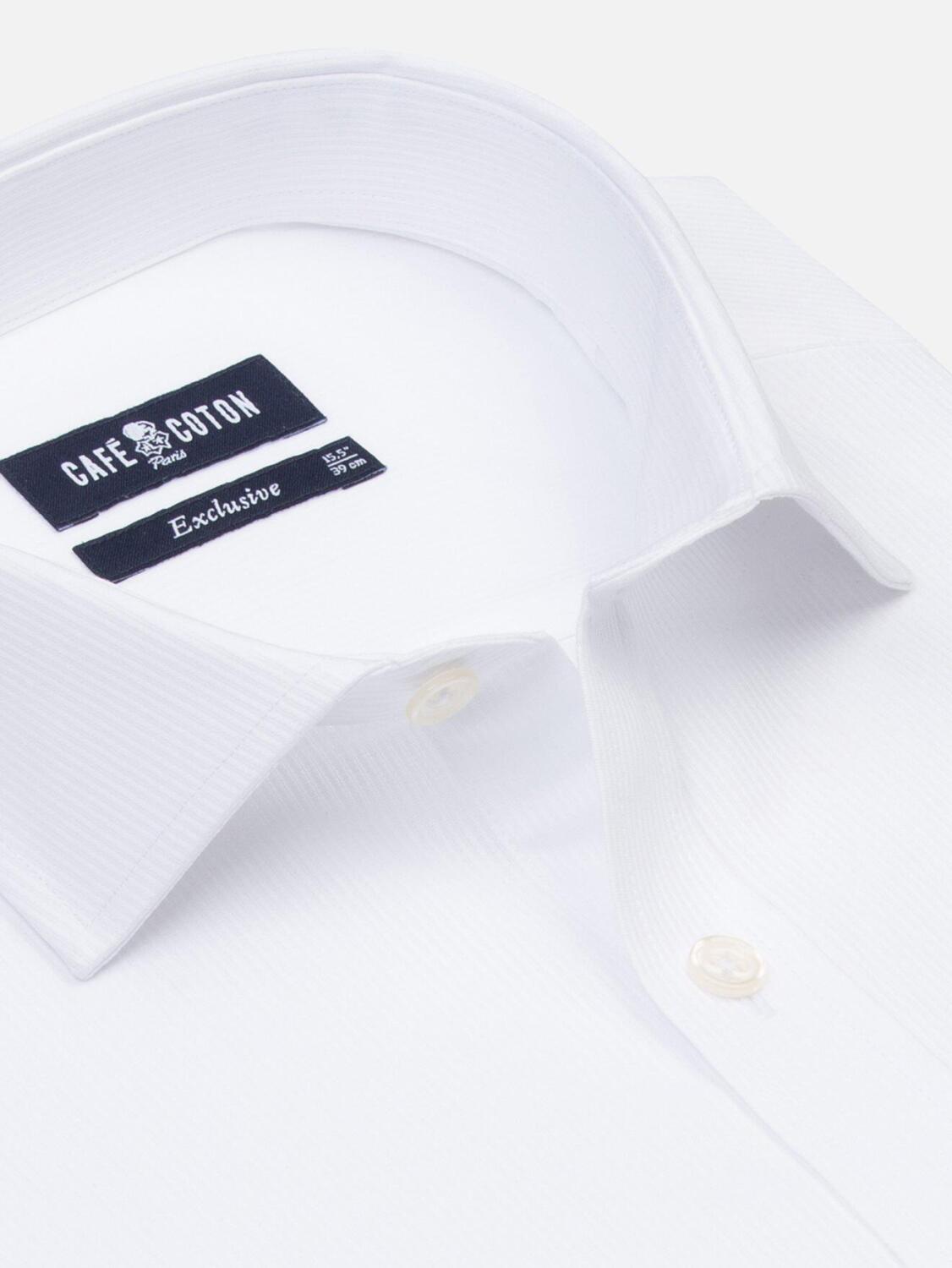 Bruce Camisa Blanca Texturizada - Mosquetero Pu&ntilde;os