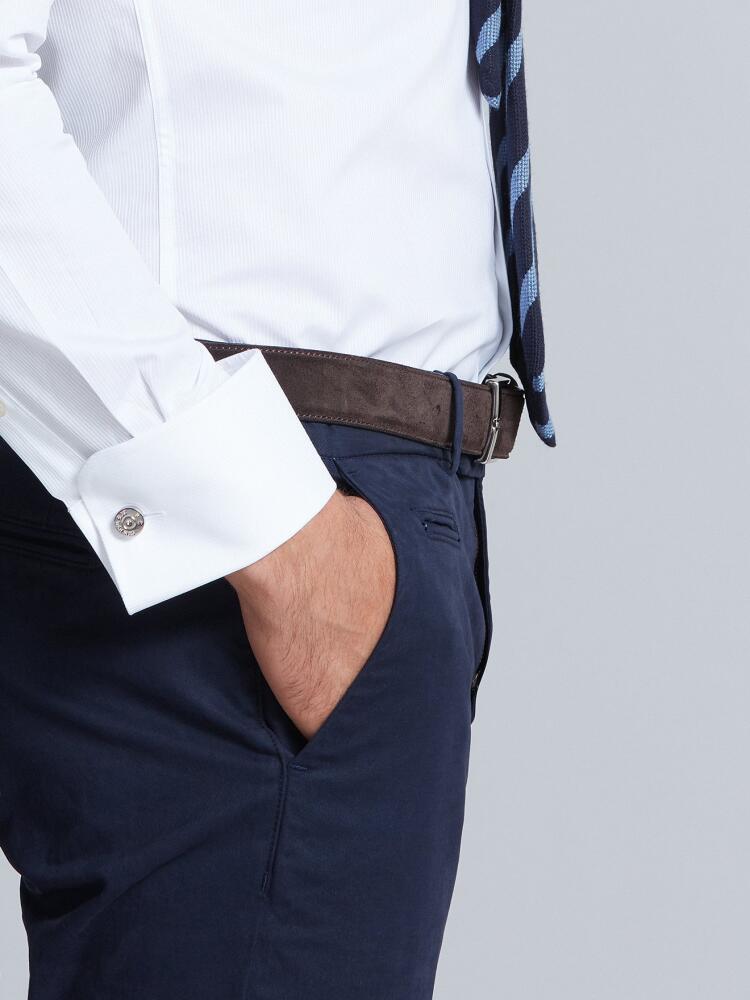 Bruce Camisa Blanca Texturizada - Mosquetero Pu&ntilde;os