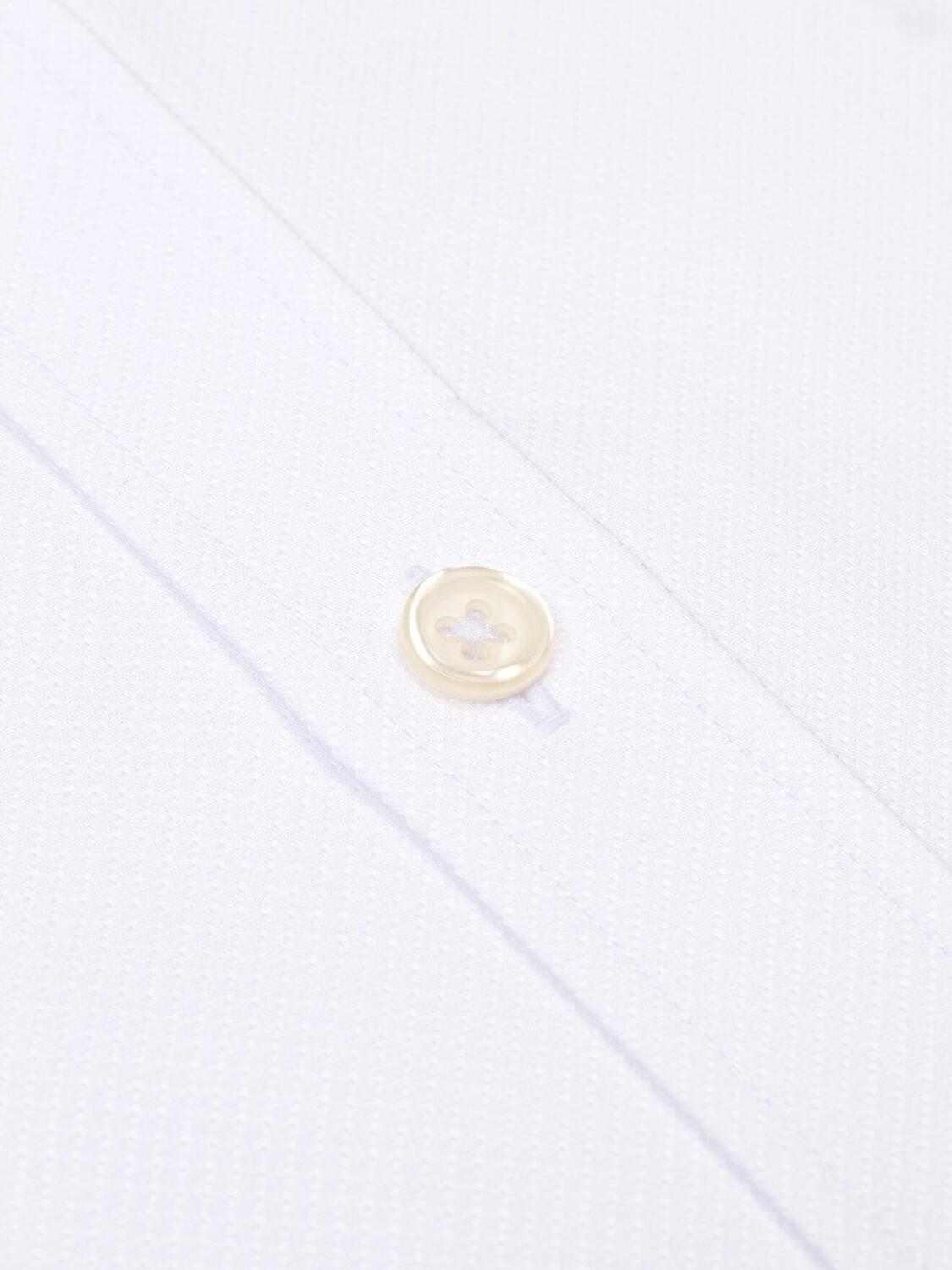 Bruce Camisa Blanca Texturizada - Mosquetero Pu&ntilde;os