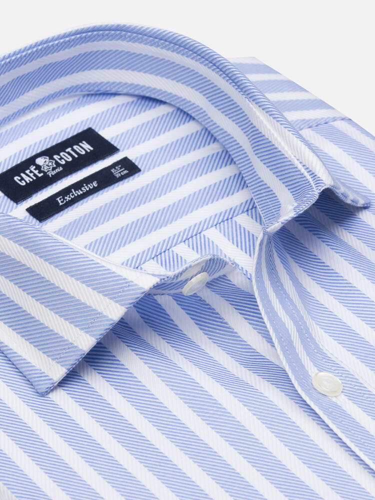 Camisa Don Sky Stripe  - Doble puño