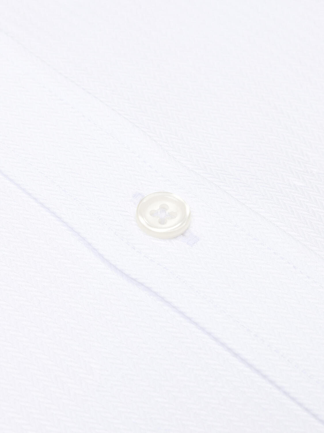 Chemise Ethan en chevron blanc - Poignets mousquetaires