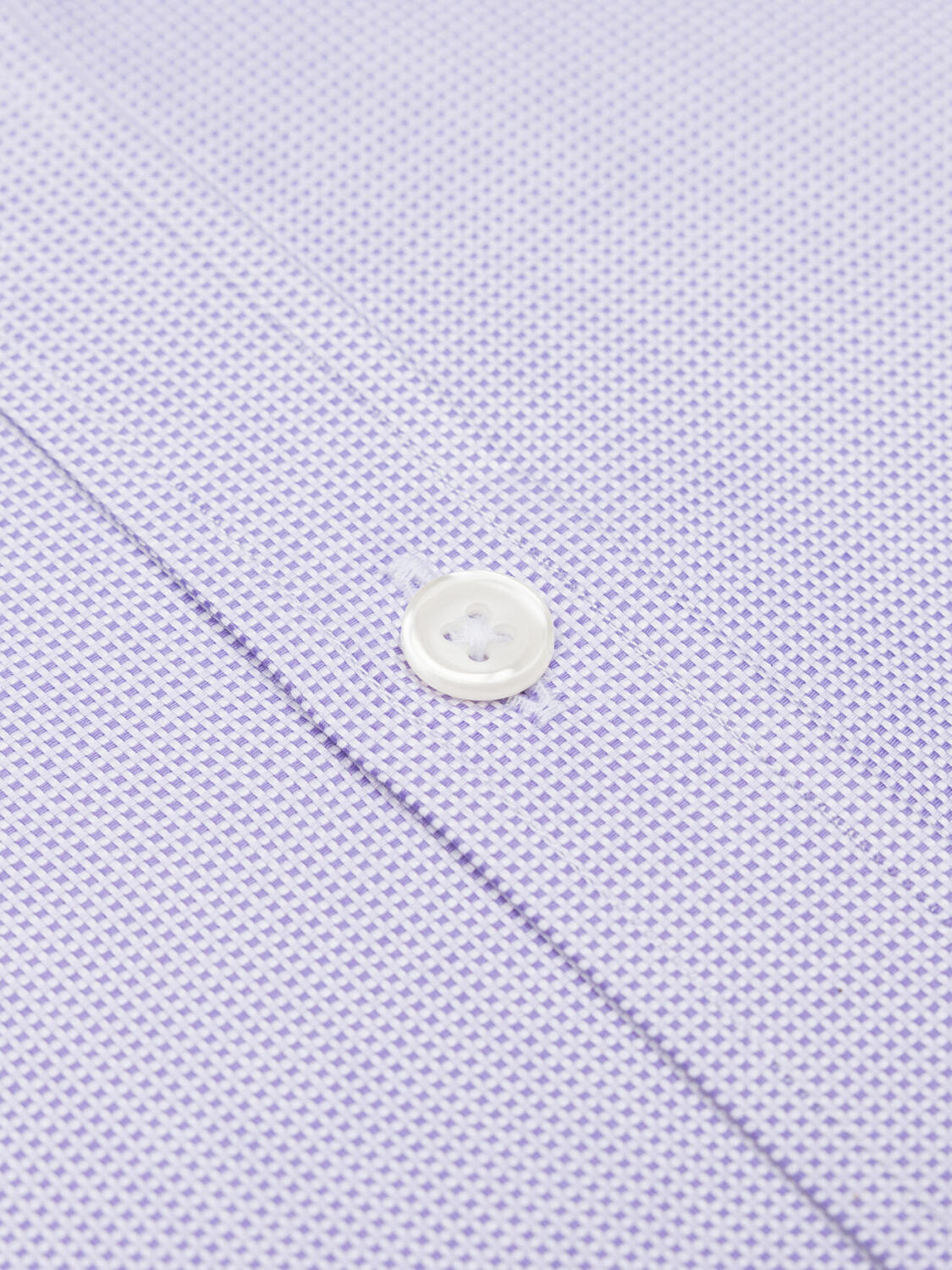 Chemise en natté parme - Poignets Mousquetaires