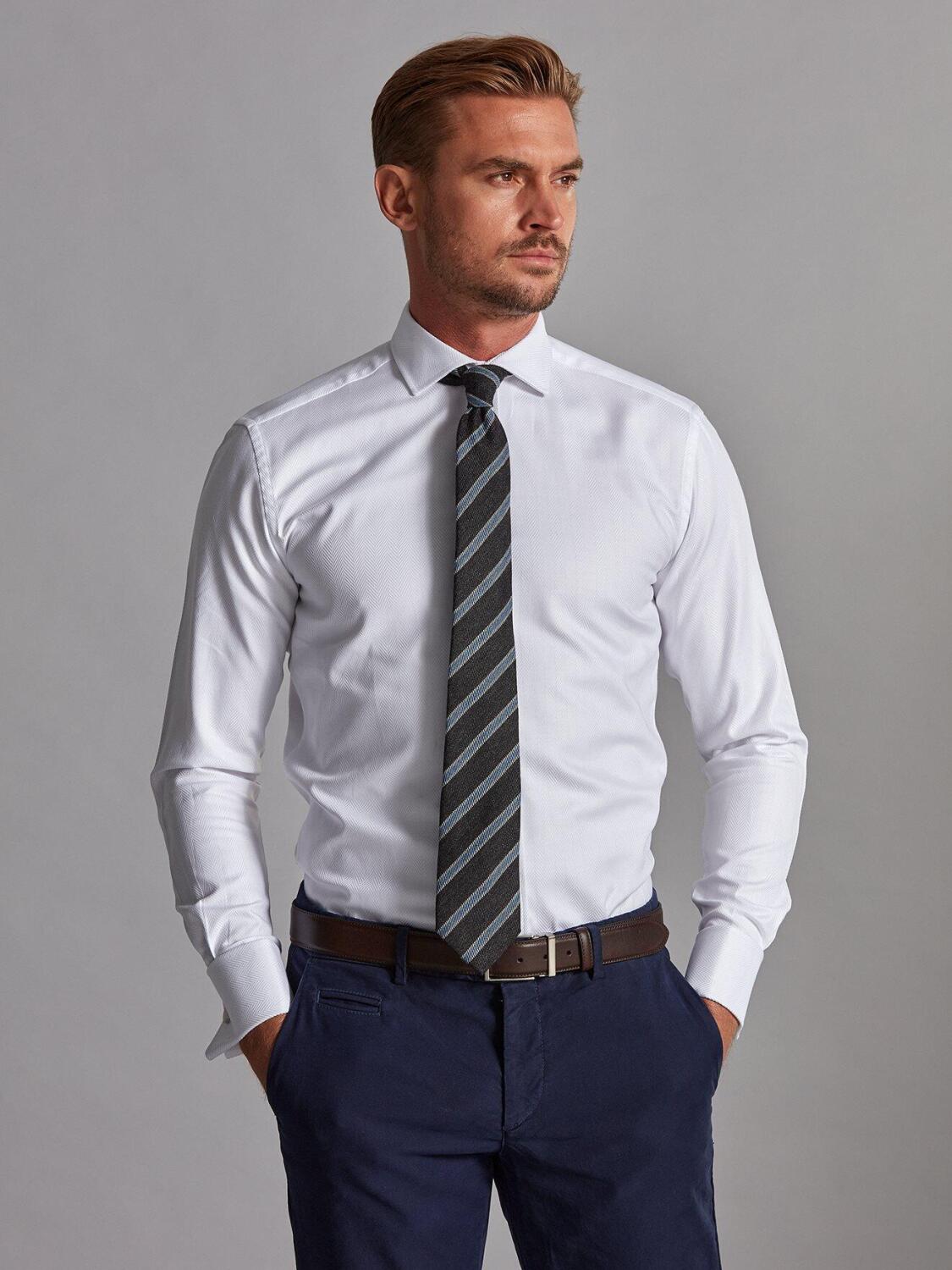 White Chevron Come Shirt