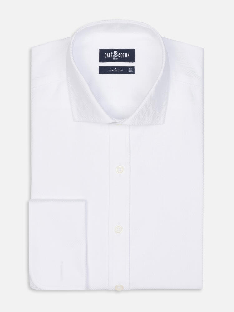 Camisa entallada Espiga Blanca  - Doble puño