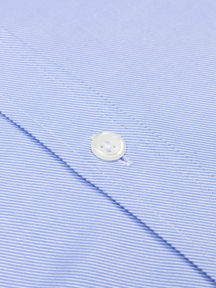 Sky Twill-shirt - Dubbele manchetten