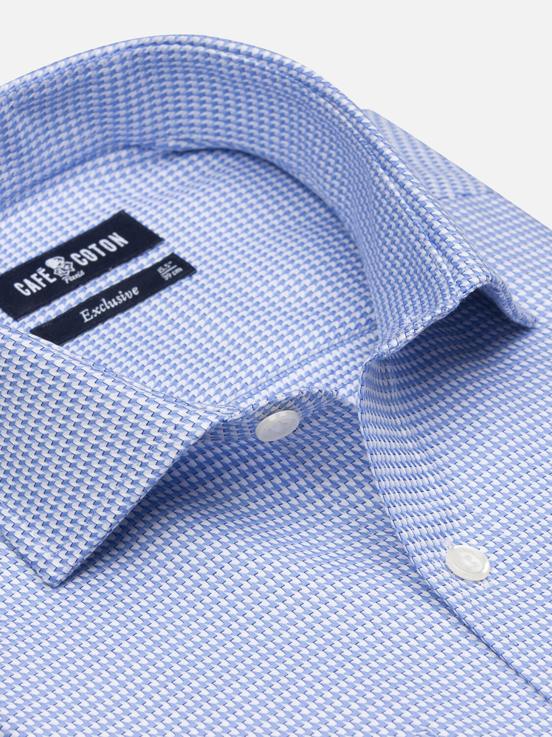 Camicia Willy sky twill - Doppi polsini