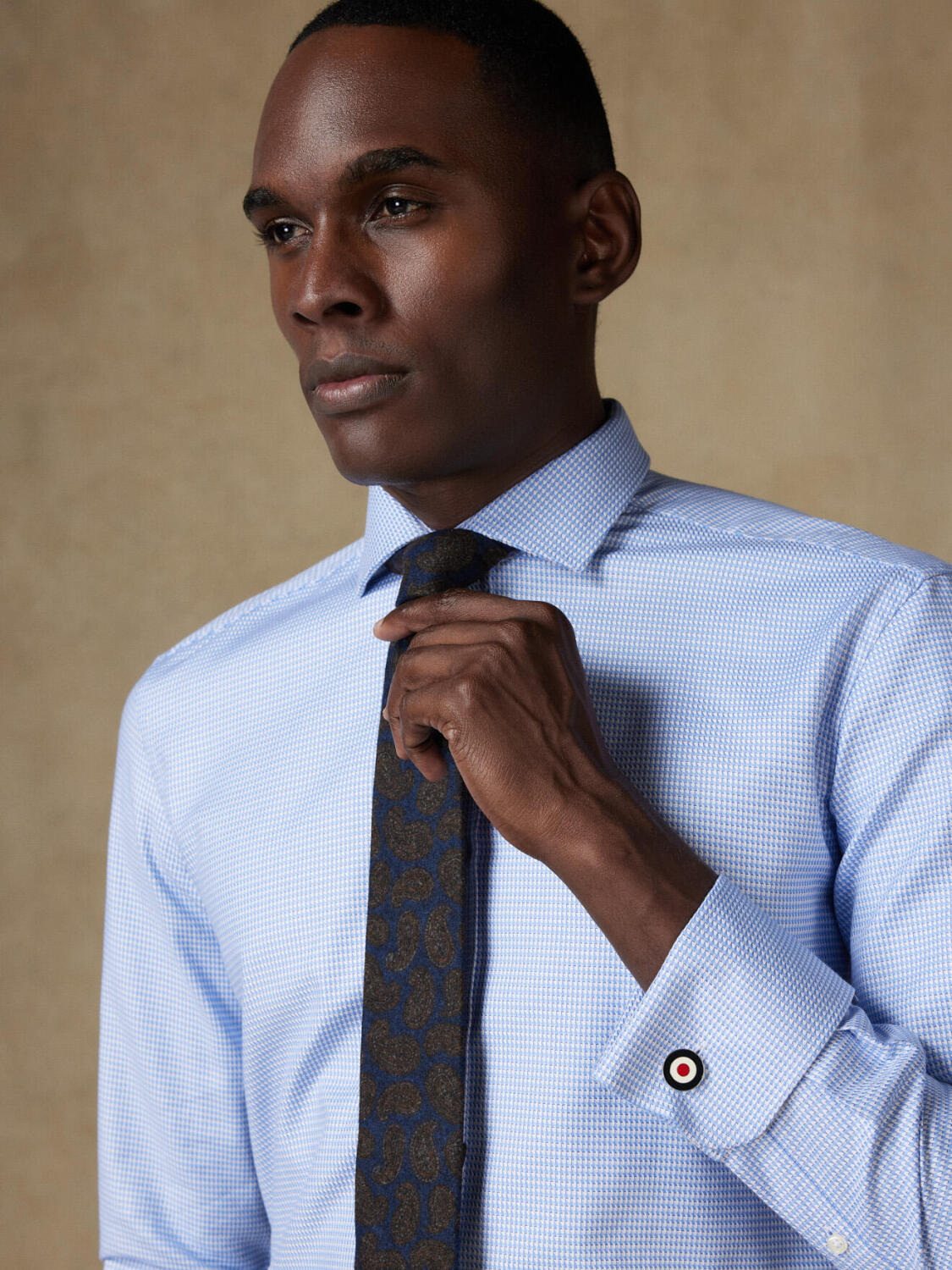 Camicia Willy sky twill - Doppi polsini